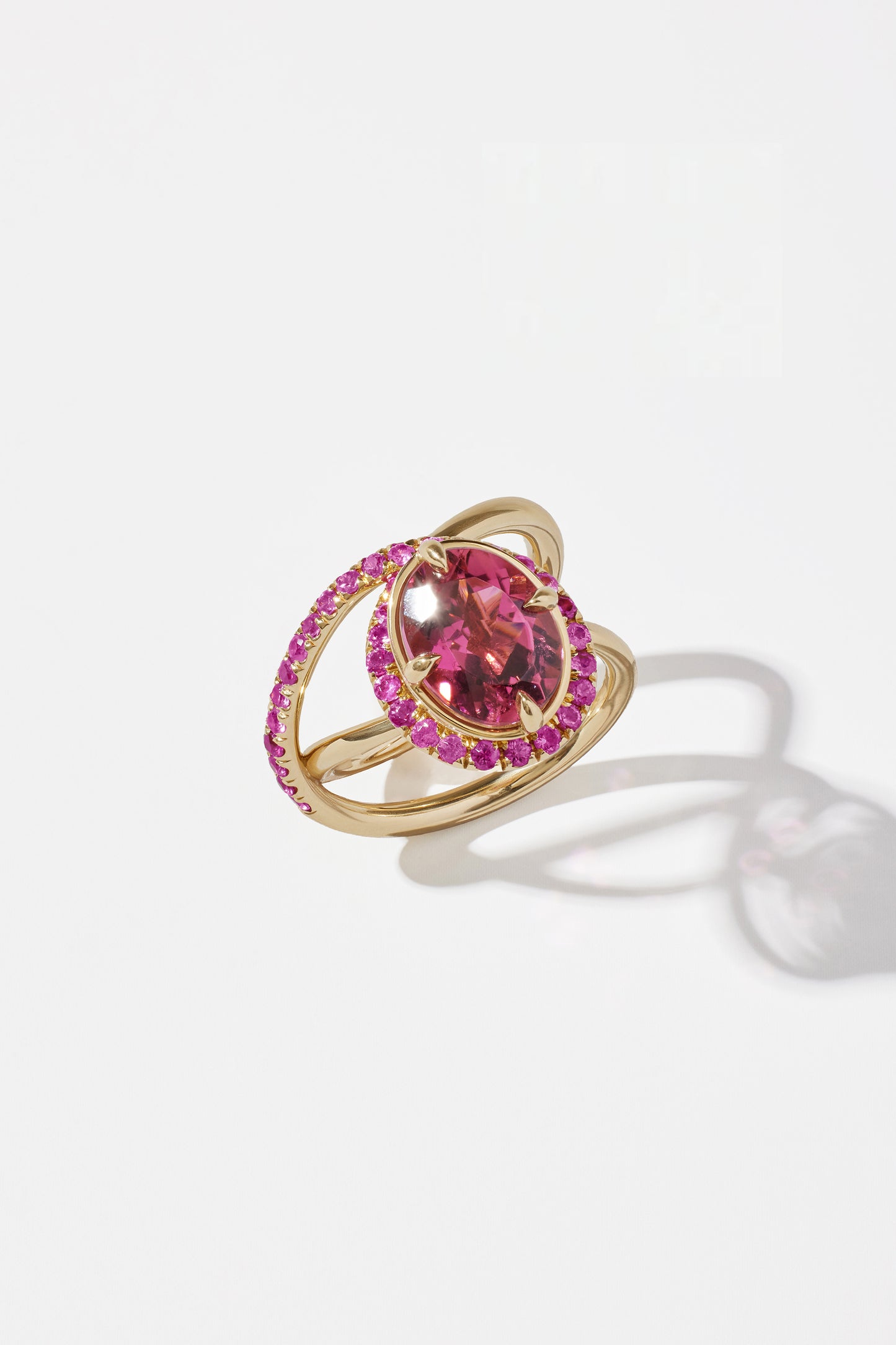 TREMBLE RING IN PINK, SIZE 5.25